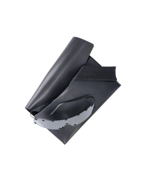 Rick Owens Blue Sunglasses "Shielding"