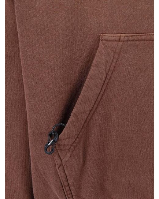 Satisfy Brown Hoodie "Softcell" for men