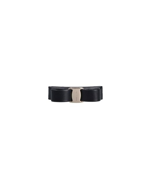 Ferragamo White Bow Clip "Vara"