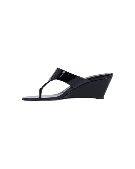 Prada Blue Logo Sandals