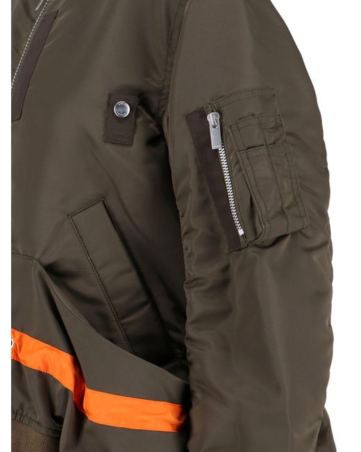 Sacai Brown Nylon Blouson