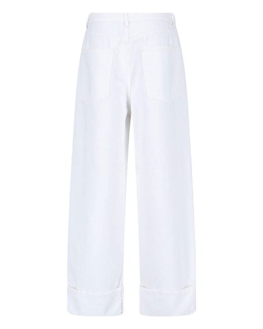 Rohe White Straight Jeans