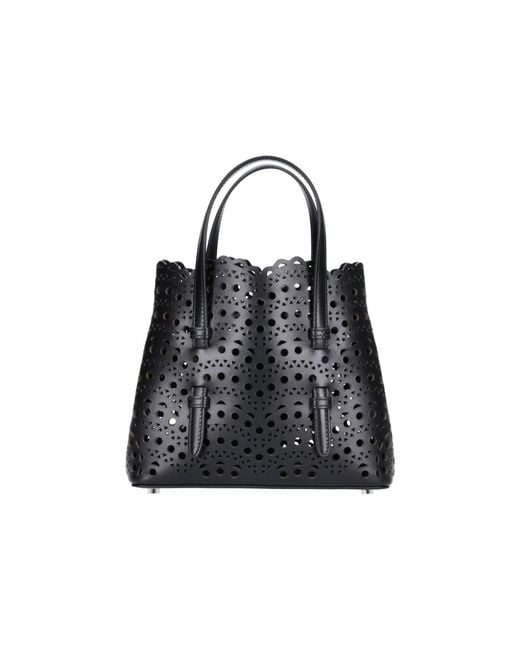 Alaïa Black Tote Bag “Mina 20”