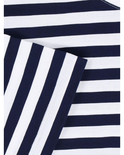 T-Shirt "Nautical Stripe" di Versace in Blue da Uomo
