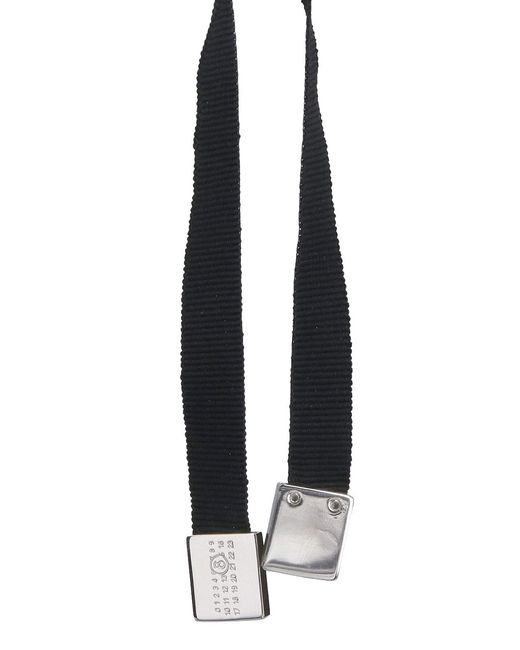 MM6 by Maison Margiela Metallic Strass Bow Necklace