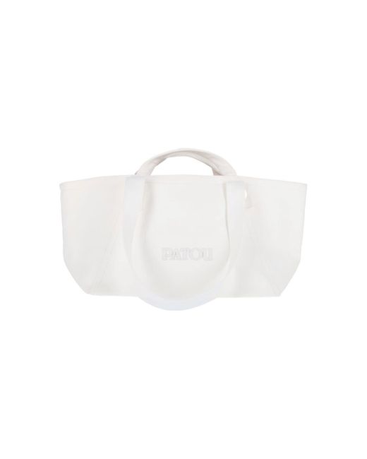 Borsa Tote Grande A Trapezio "" di Patou in White