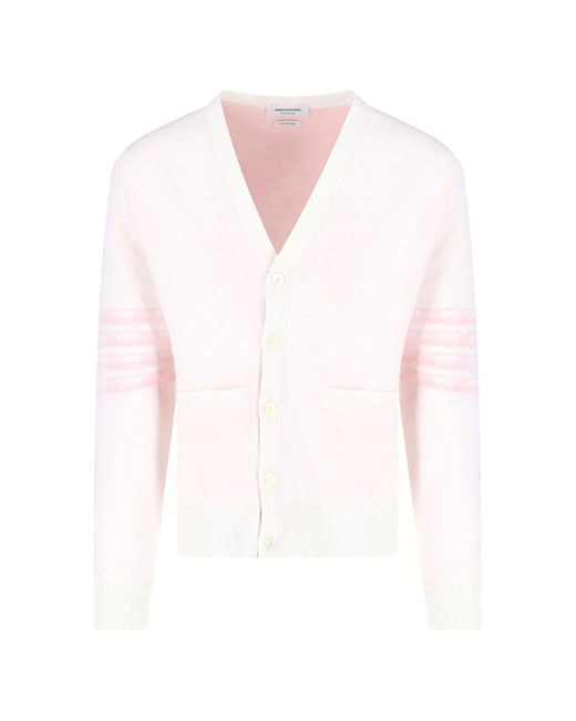 Thom Browne White 'hector' Cardigan for men
