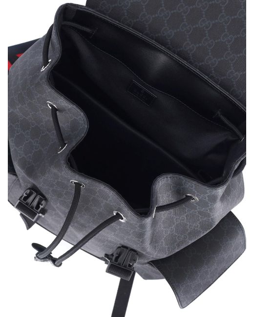 Zaino Grande "Gg" di Gucci in Black da Uomo