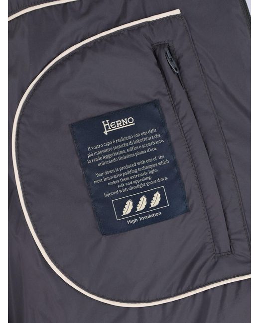 Herno Blue Jacket "Il Bomber" for men
