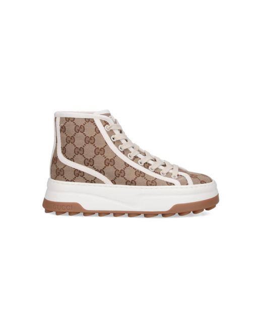 Gucci White "Gg" High Sneakers