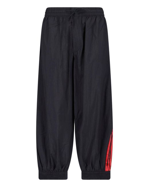 Y-3 Blue Sweatpants "Gradient 3 Stripes" for men
