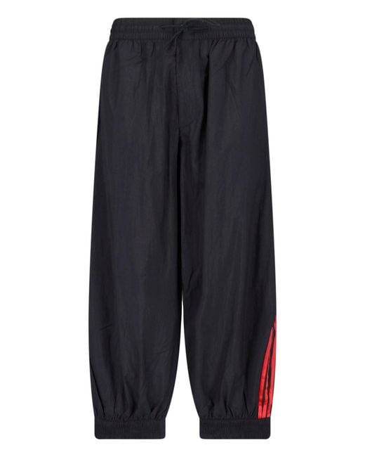 Y-3 Blue Sweatpants "Gradient 3 Stripes" for men
