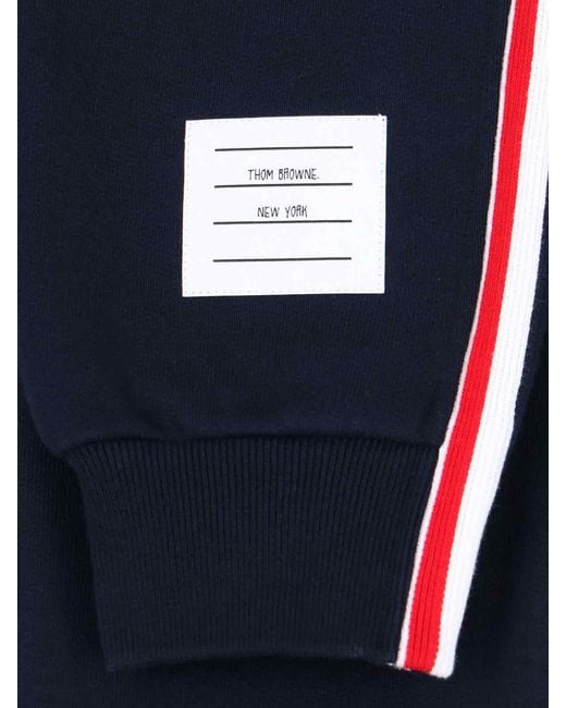 Thom Browne Blue 100% Cotton Trousers