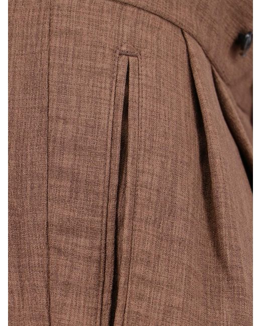 Pantaloni Sartoriali Ampi di Needles in Brown da Uomo