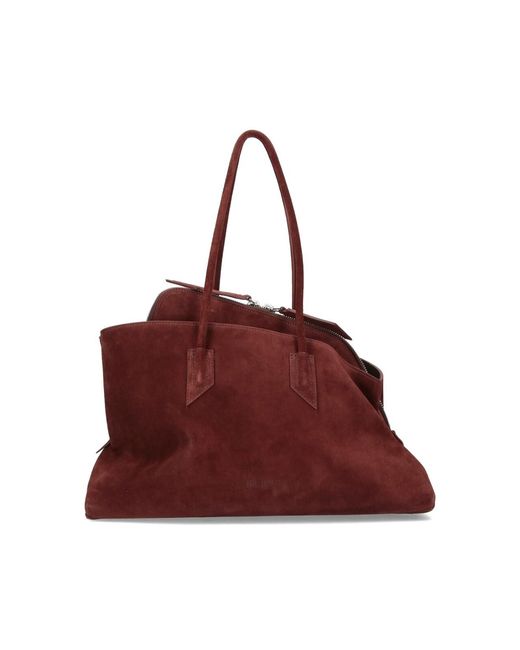 The Attico Red Medium Shoulder Bag "La Passeggiata"