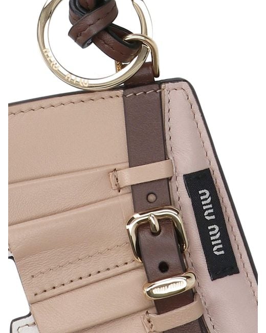 Miu Miu Natural Mini Skirt Keychain Trick