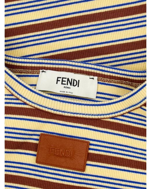 Fendi Multicolor Striped Knit Top