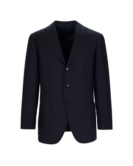 Cesare Attolini Blue Single-Breasted Blazer for men