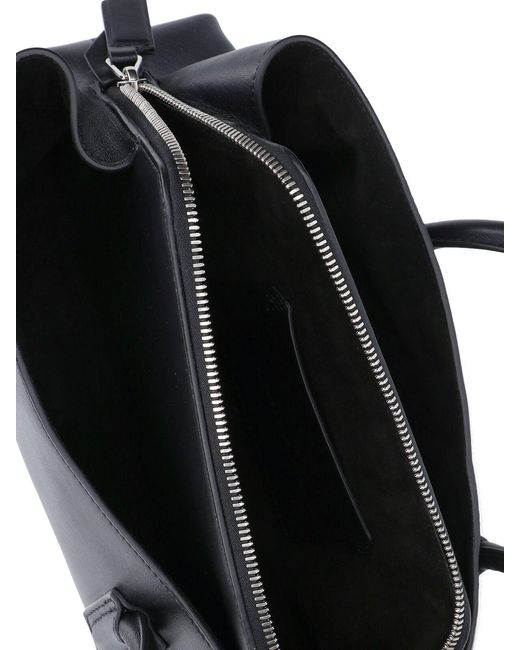 The Attico Black La Passeggiata Small Shoulder Bag