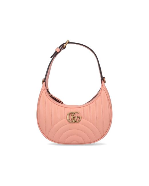 Gucci Pink Mini Hobo Bag 'Gg Marmont'