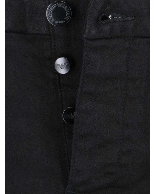 Emporio Armani Black Slim Jeans for men