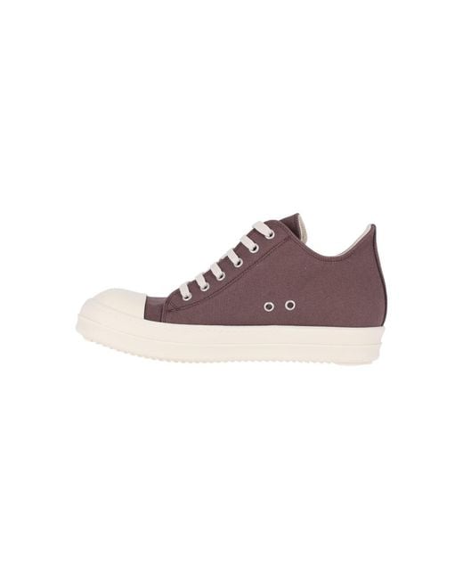 Rick Owens Pink Sneakers "Low" for men