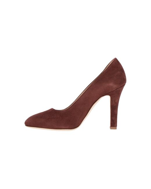Manolo Blahnik Purple Suede Pumps