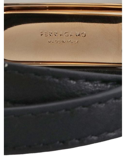 Ferragamo White Gancini Bracelet