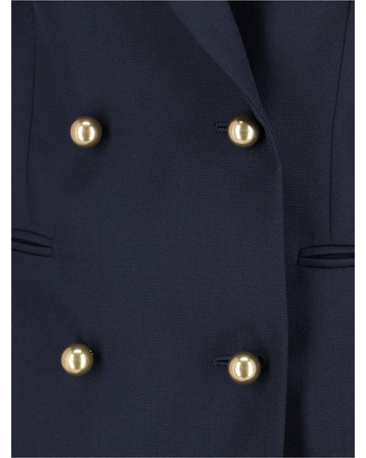 Seafarer Blue Double-Breasted Blazer "Betty"