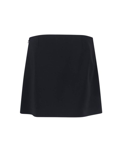 Courreges Blue Logo Mini Skirt