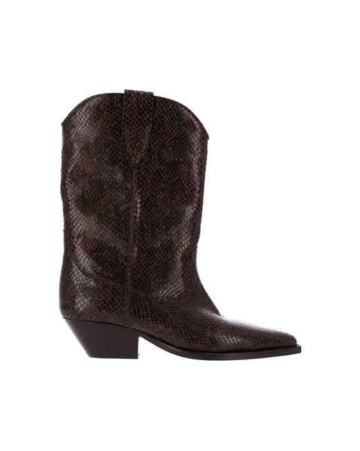 Isabel Marant Brown Ankle Boots "Duerto"