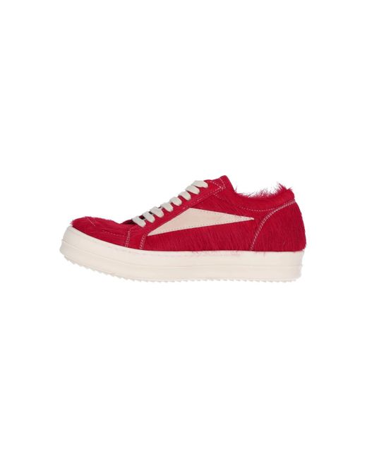 Rick Owens Red Vintage Sneakers
