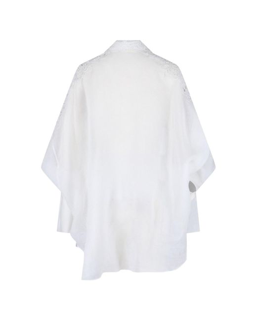 Camicia Dettaglio Pizzo di Ermanno Scervino in White