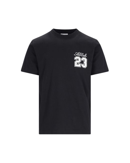 T-Shirt Logo di Off-White c/o Virgil Abloh in Black da Uomo