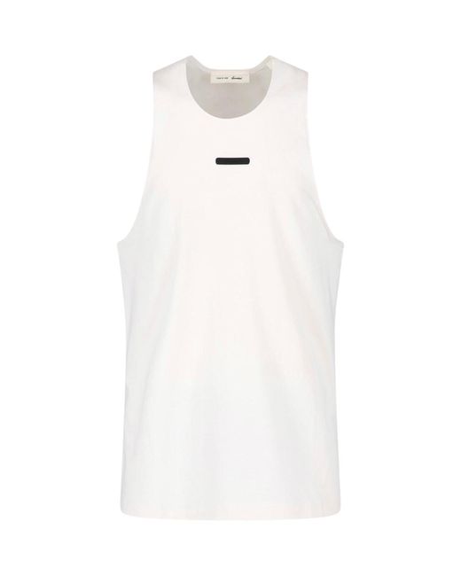 Fear Of God White Tank Top "Essential" for men