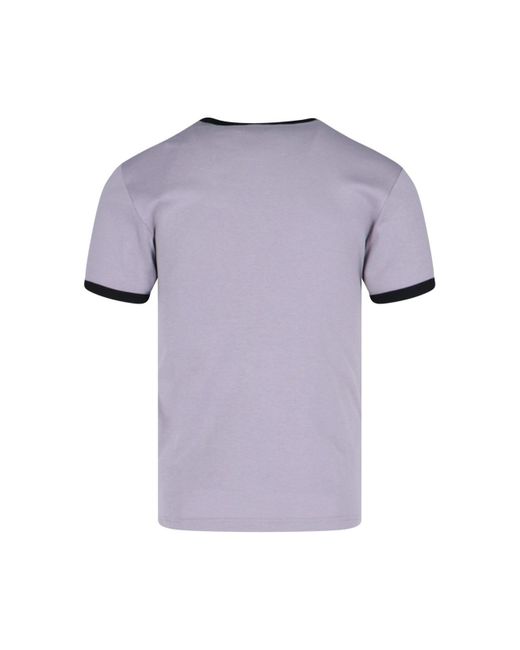 T-Shirt "Contraste" di Courreges in Purple da Uomo
