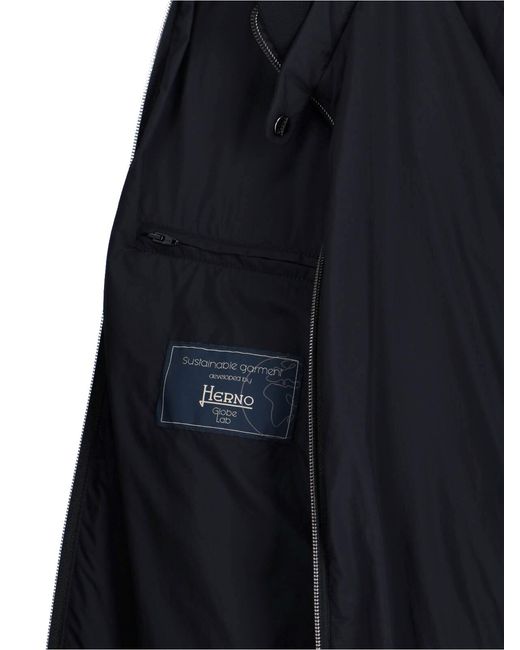 Bomber Zip di Herno in Blue da Uomo