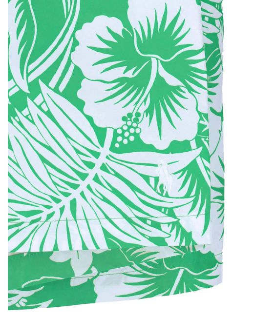 Polo Ralph Lauren Green Beach Shorts Logo for men