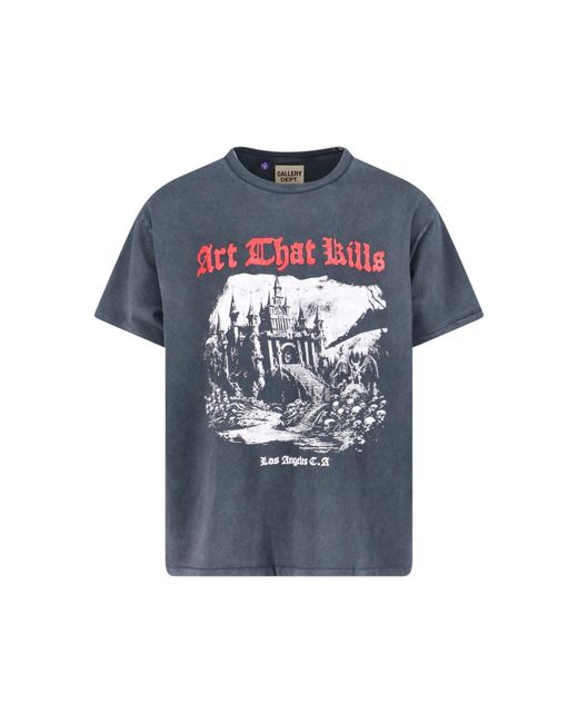 GALLERY DEPT. Men's Blue 'Art That Kills' T-Shirt
