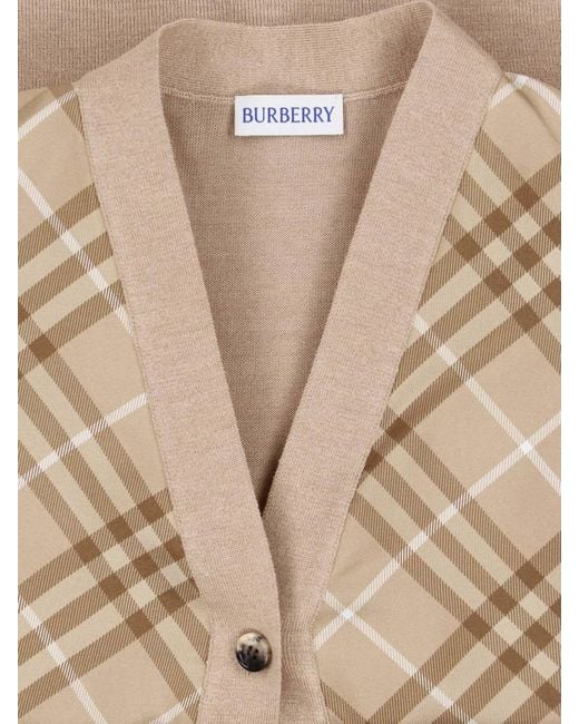 Burberry Natural Wool & Mulberry Silk Sweater