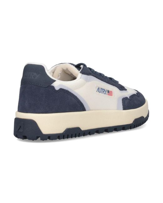 Autry Blue Sneakers Upper: Mesh for men