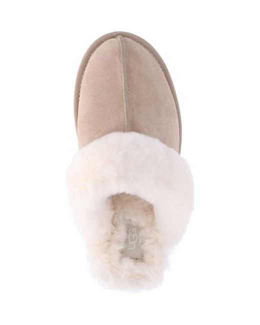 Ugg White Leather Sandals With Cushioned Outsole For