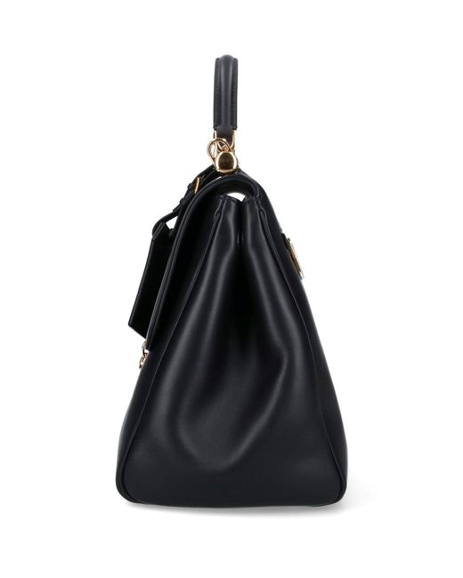 Dolce & Gabbana Black 'My Sicily' Large Handbag