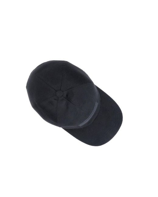Zegna Blue Cashmere Baseball Cap for men