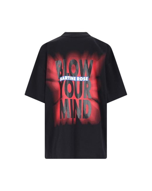 T-Shirt "Blow Your Mind" di Martine Rose in Red