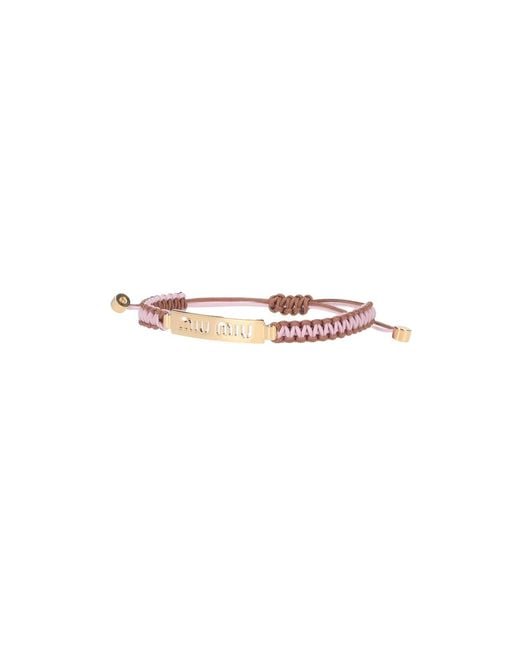 Miu Miu White Logo Bracelet