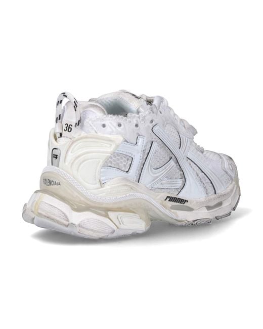 Balenciaga White "runner" Sneakers