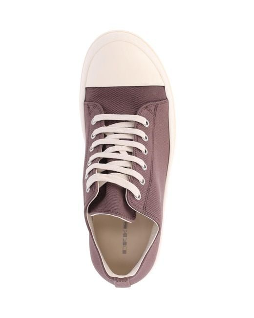 Rick Owens Pink Sneakers "Low" for men