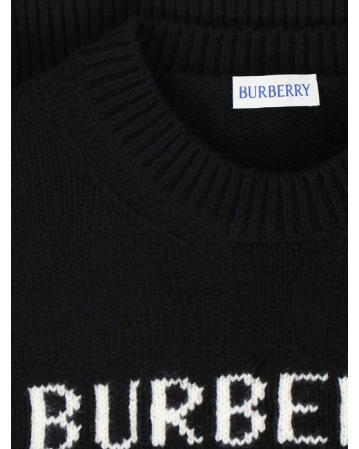 Burberry Black Wool-Cashmere Sweater