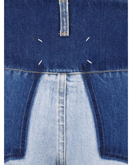 Maison Margiela Blue Cotton Denim Jeans With Pocket Lining